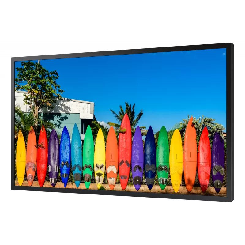 Pantalla plana de señalización digital Samsung OM46B 116.8 cm (46 pulgadas) LCD Wi-Fi 4000 cd/m² Full HD negra Tizen 5.0 24/7