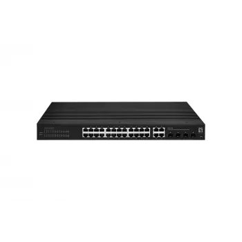 Switch gestionado LevelOne Hilbert 28 puertos Industrial Gigabit Smart Lite