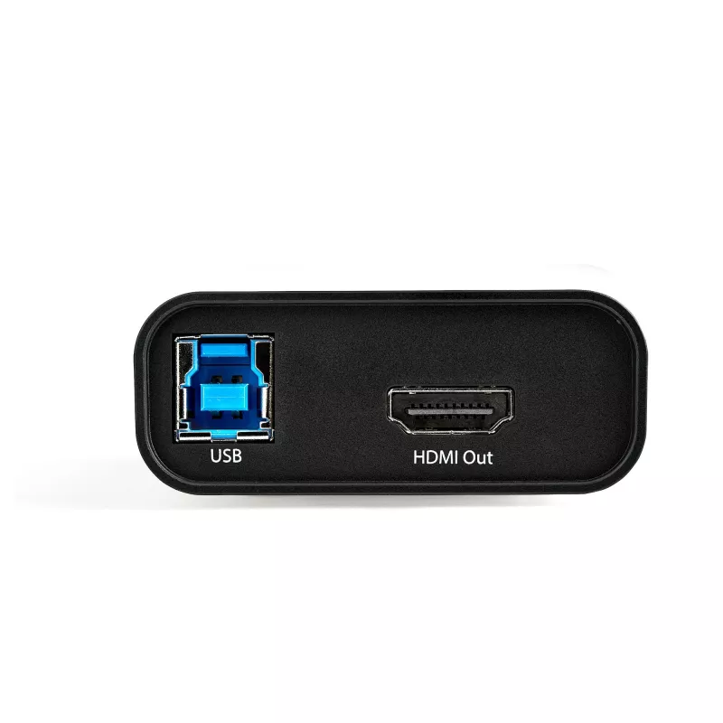 StarTech.com Grabadora de vídeo HDMI a USB-C, 1080p, 60fps – UVC – Captura/streaming en directo externa USB 3.0 Type-C – Adaptador grabador de audio/vídeo HDMI – Compatible con USB-C/USB-A/Thunderbolt 3 – TAA