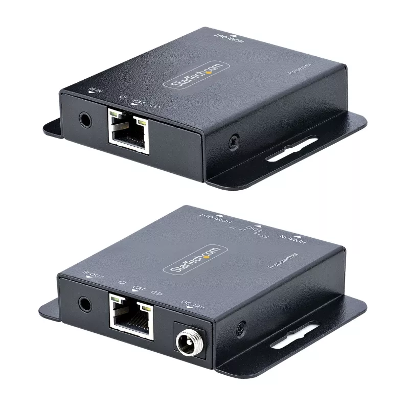 StarTech.com Extensor HDMI 4K sobre cable Ethernet CAT6/CAT5, extensor de vídeo 4K 30Hz o 1080p 60Hz, HDMI sobre cable Ethernet, kit transmisor y receptor HDMI, mando a distancia IR