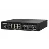QNAP QSW-M2108R-2C switch L2 gestionable, 8 x 2,5GbE + 2 x 10GbE SFP+/RJ-45 combo, media anchura, montable en rack