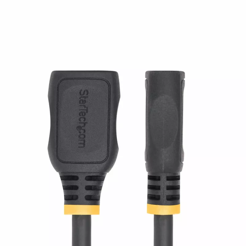 StarTech.com Cable de extensión HDMI 2.0 de 1 m, cable HDMI High Speed portsaver, 4K 60Hz, cable adaptador de extensión HDMI macho a hembra, cable de extensión HDMI, M/H