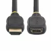 StarTech.com Cable de extensión HDMI 2.0 de 1 m, cable HDMI High Speed portsaver, 4K 60Hz, cable adaptador de extensión HDMI macho a hembra, cable de extensión HDMI, M/H