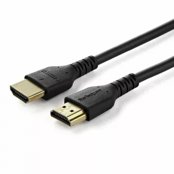 StarTech.com Cable HDMI 2.0 delgado de 1,5 m, cable HDMI Premium certificado flexible con Ethernet, UHD 4K 60Hz HDR10, diseño robusto de fibra de aramida con funda TPE