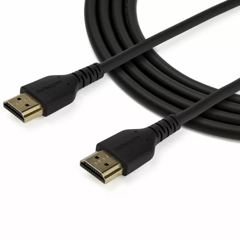 StarTech.com Cable HDMI 2.0 delgado de 1,5 m, cable HDMI Premium certificado flexible con Ethernet, UHD 4K 60Hz HDR10, diseño robusto de fibra de aramida con funda TPE