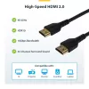 StarTech.com Cable HDMI 2.0 delgado de 1,5 m, cable HDMI Premium certificado flexible con Ethernet, UHD 4K 60Hz HDR10, diseño robusto de fibra de aramida con funda TPE