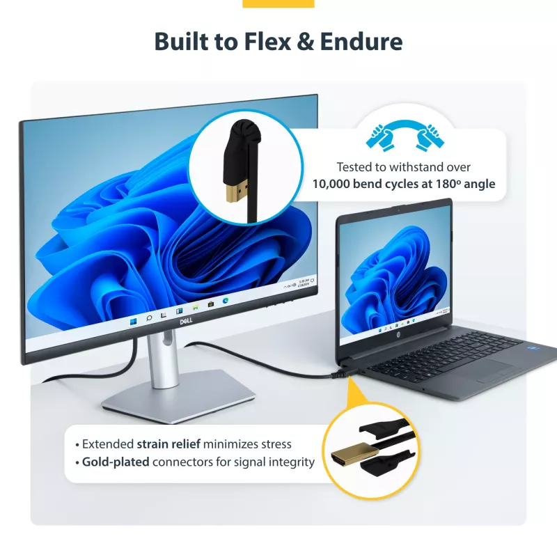 StarTech.com Cable HDMI 2.0 delgado de 1,5 m, cable HDMI Premium certificado flexible con Ethernet, UHD 4K 60Hz HDR10, diseño robusto de fibra de aramida con funda TPE