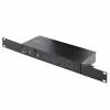 StarTech.com Hub USB industrial de 16 puertos 5Gbps con fuente de alimentación, carcasa metálica, montable, protección ESD, alimentación por regletas, función de carga USB, conmutador dual-host – TAA