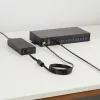 StarTech.com Hub USB industrial de 16 puertos 5Gbps con fuente de alimentación, carcasa metálica, montable, protección ESD, alimentación por regletas, función de carga USB, conmutador dual-host – TAA