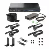 StarTech.com Hub USB industrial de 16 puertos 5Gbps con fuente de alimentación, carcasa metálica, montable, protección ESD, alimentación por regletas, función de carga USB, conmutador dual-host – TAA