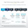 StarTech.com Adaptador multipuerto USB-C para triple monitor, Dual 4K 60 Hz + 4K 30 Hz HDMI y DisplayPort, hub USB de 4 puertos, 100 W PD Pass-Through, GbE, lector de tarjetas SD/MicroSD