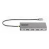 StarTech.com Adaptador multipuerto USB-C para triple monitor, Dual 4K 60 Hz + 4K 30 Hz HDMI y DisplayPort, hub USB de 4 puertos, 100 W PD Pass-Through, GbE, lector de tarjetas SD/MicroSD
