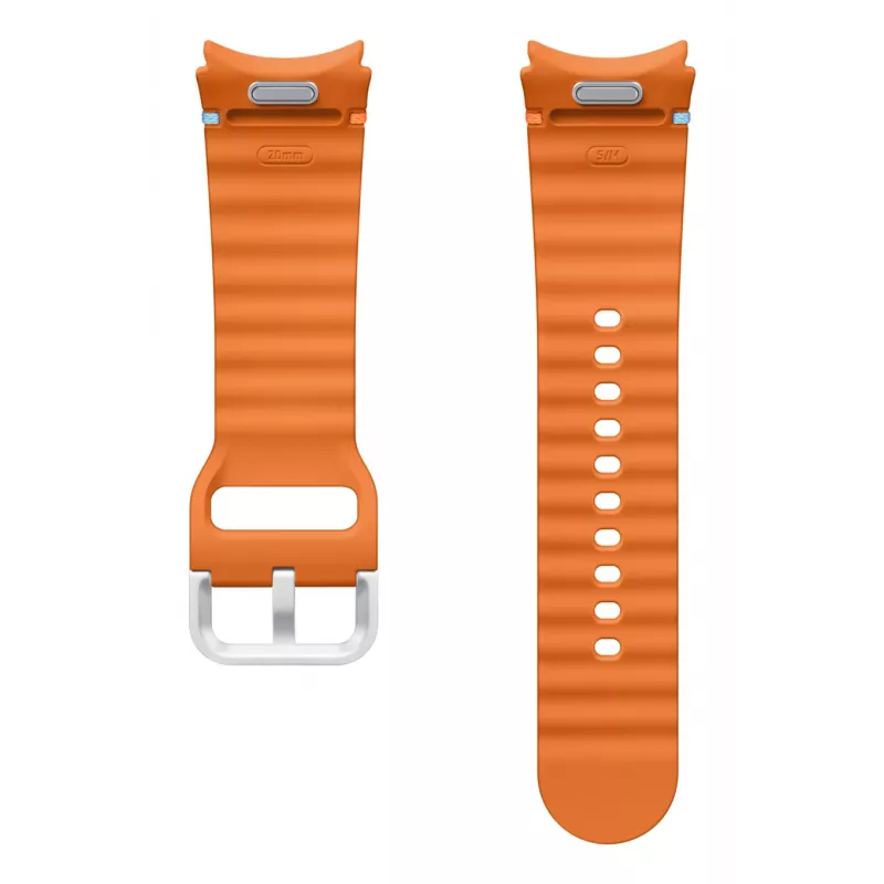 Samsung Sport Band (S/M) para Galaxy Watch 7, correa, smartwatch, Naranja, Samsung, Galaxy Watch7/Watch6/Watch5 Pro/Watch4 Sport, Goma