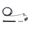 StarTech.com Candado universal para portátil 3 en 1 de 6.6ft (2m), cable de seguridad con llave maestra, seguridad informática, compatible con Noble Wedge®/Nano/K-Slot; cable antirrobo resistente a cortes
