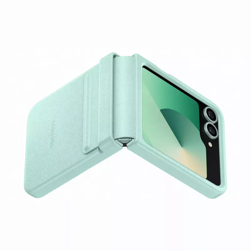Samsung EF-VF741PMEGWW Kindsuit tapa trasera, piel vegana, menta