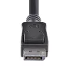 Cable DisplayPort 1.2 StarTech.com 10ft (3m) – cable DisplayPort 4K x 2K Ultra HD certificado VESA – cable DP a DP para monitor – cable de vídeo/display DP – conectores macho DP con enclavamiento