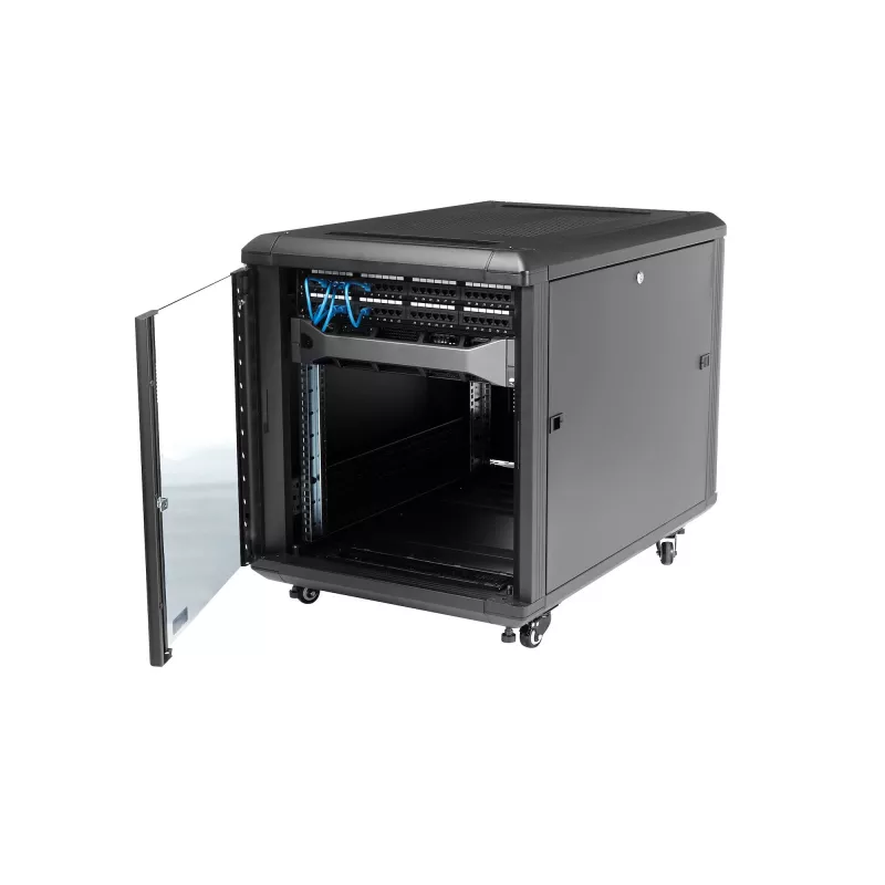 Armario de servidor StarTech.com de 4 postes 12U, rack de datos de 19