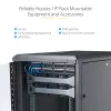 Armario de servidor StarTech.com de 4 postes 12U, rack de datos de 19