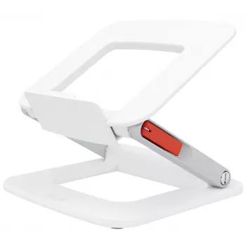 Soporte para portátil LEITZ Leitz Ergo Multi ajustable plegable 33–38,1 cm blanco, capacidad de carga 2,5 kg