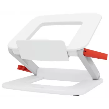 Soporte para portátil LEITZ Leitz Ergo Multi ajustable plegable 33–38,1 cm blanco, capacidad de carga 2,5 kg