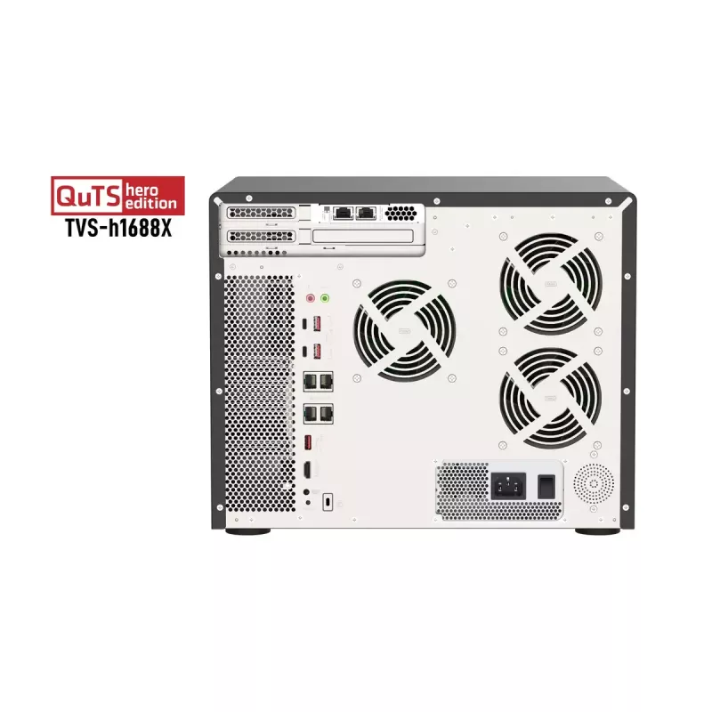 QNAP TVS-h1688X NAS Torre Intel® Xeon® W-1250 32 GB DDR4 0 TB QuTS hero Black
