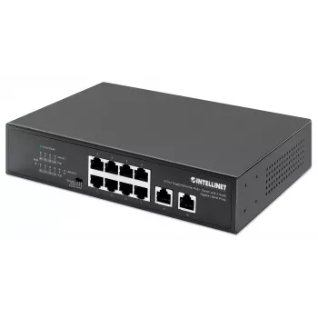Intellinet Switch Gigabit Ethernet PoE+ de 8 puertos 120W 2 puertos Uplink