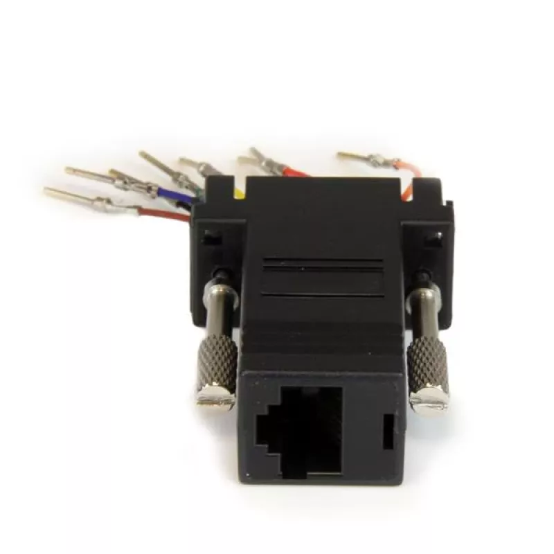 StarTech.com Adaptador modular DB9 a RJ45 – M/H, DB-9, RJ-45, Negro