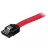 StarTech.com LSATA18 cable SATA con bloqueo, 18 pulgadas (0,457 m), hembra/hembra, rojo