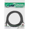 Cable de conexión InLine S/FTP PiMF Cat.6 250 MHz PVC Cobre negro 1 m