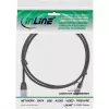 Cable de conexión InLine redondo fino U/FTP Cat.6A negro 1m