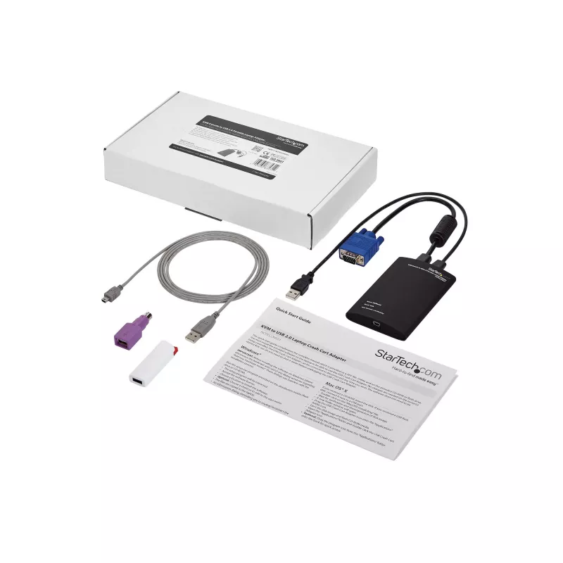 Adaptador StarTech.com KVM consola a USB 2.0 para carro de portátil