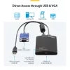Adaptador StarTech.com KVM consola a USB 2.0 para carro de portátil