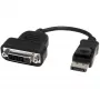 Adaptador StarTech.com DisplayPort a DVI – Adaptador/convertidor de vídeo activo DisplayPort a DVI-D 1080p – Cable adaptador Dongle DP 1.2 a monitor DVI – Adaptador DP a DVI – Conector macho DP con bloqueo