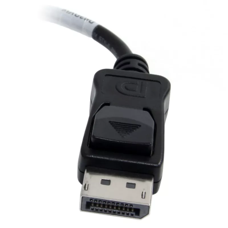 Adaptador StarTech.com DisplayPort a DVI – Adaptador/convertidor de vídeo activo DisplayPort a DVI-D 1080p – Cable adaptador Dongle DP 1.2 a monitor DVI – Adaptador DP a DVI – Conector macho DP con bloqueo