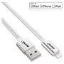 Cable USB Lightning InLine, para iPad, iPhone, iPod, plata/aluminio 1 m certificado MFi