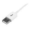 StarTech.com USBEXTPAA1MW cable alargador USB 2.0, USB-A a USB-A, macho/hembra, 1 m, blanco