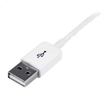 StarTech.com USBEXTPAA1MW cable alargador USB 2.0, USB-A a USB-A, macho/hembra, 1 m, blanco