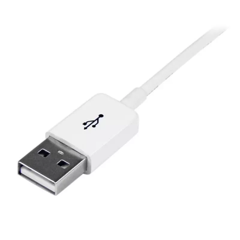StarTech.com USBEXTPAA1MW cable alargador USB 2.0, USB-A a USB-A, macho/hembra, 1 m, blanco
