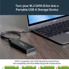 Carcasa SSD M.2 StarTech.com para SSD M.2 SATA - USB 3.1 (10 Gbit/s) con cable USB-C