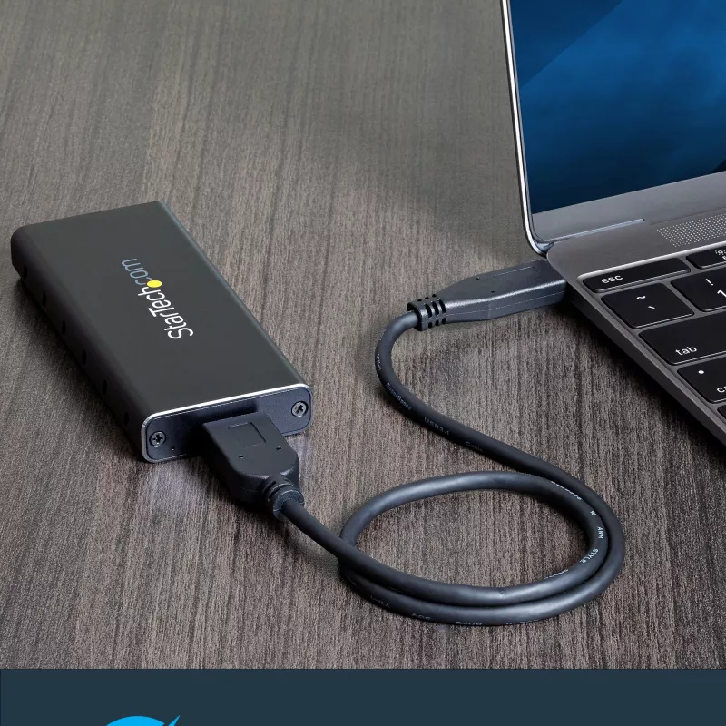 Carcasa SSD M.2 StarTech.com para SSD M.2 SATA - USB 3.1 (10 Gbit/s) con cable USB-C