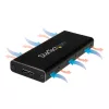 Carcasa SSD M.2 StarTech.com para SSD M.2 SATA - USB 3.1 (10 Gbit/s) con cable USB-C