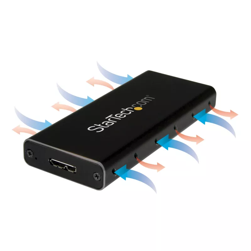 Carcasa SSD M.2 StarTech.com para SSD M.2 SATA - USB 3.1 (10 Gbit/s) con cable USB-C