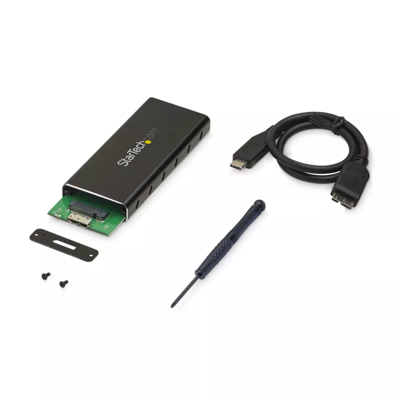 Carcasa SSD M.2 StarTech.com para SSD M.2 SATA - USB 3.1 (10 Gbit/s) con cable USB-C