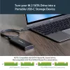 Carcasa SSD M.2 StarTech.com para SSD M.2 SATA - USB 3.1 (10 Gbit/s) con cable USB-C