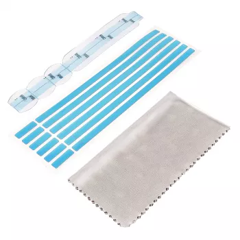 Tiras adhesivas y pestañas de montaje para filtro de privacidad StarTech.com - Kit de instalación universal para filtros de privacidad antirreflejo de portátil/monitor de ordenador, tiras/soportes de repuesto