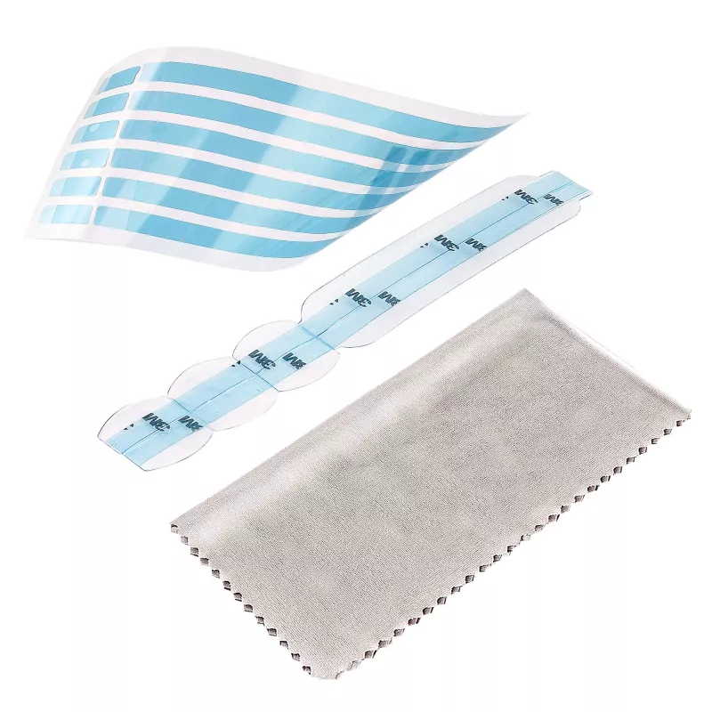 Tiras adhesivas y pestañas de montaje para filtro de privacidad StarTech.com - Kit de instalación universal para filtros de privacidad antirreflejo de portátil/monitor de ordenador, tiras/soportes de repuesto
