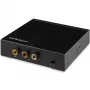 StarTech.com HD2VID2 conversor de HDMI a RCA (vídeo compuesto) con audio, NTSC/PAL, 1080p, negro