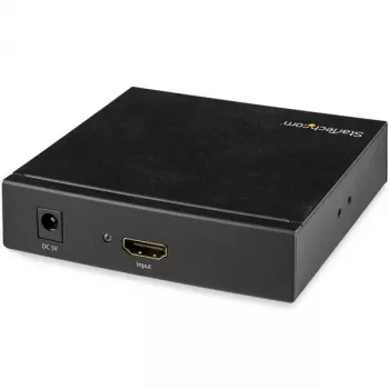 StarTech.com HD2VID2 conversor de HDMI a RCA (vídeo compuesto) con audio, NTSC/PAL, 1080p, negro