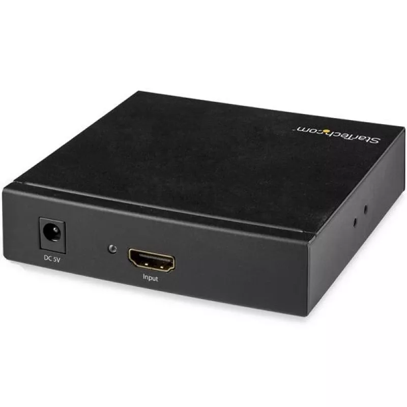 StarTech.com HD2VID2 conversor de HDMI a RCA (vídeo compuesto) con audio, NTSC/PAL, 1080p, negro