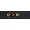 StarTech.com HD2VID2 conversor de HDMI a RCA (vídeo compuesto) con audio, NTSC/PAL, 1080p, negro